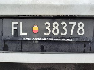 Liechtenstein Number Plate