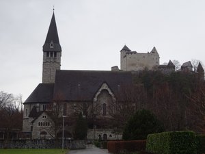 Schloss Gutenberg and St Nicholas Parish Church