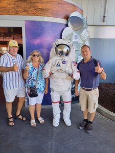 Dave, Merry Jo, Me and an Astronaut!