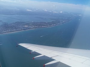 Flying over Miami Beach