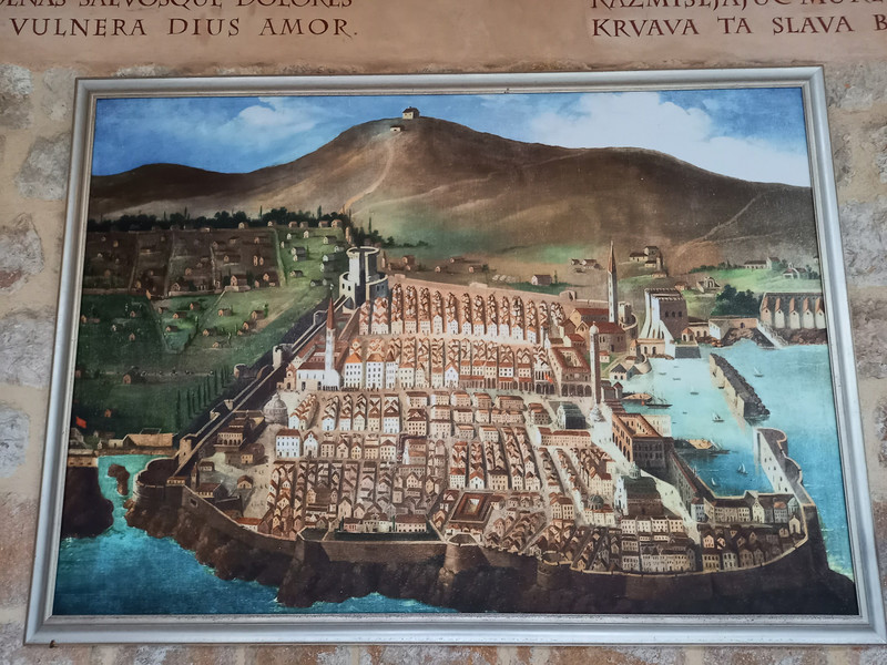 Old Painting of Dubrovnik Old Town