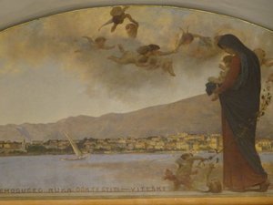 Painting of the Virgin Mary and Jesus Overlooking Cavtat