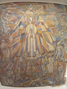 Mosaic inside the Hungarian Calvary