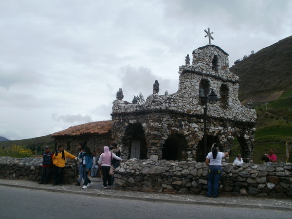 Church made entirely of stone, no cement