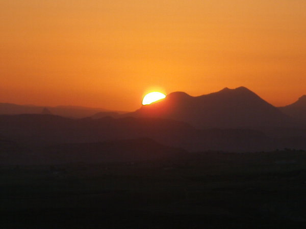 Sunset over El Kef