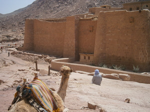 Camel, Rider, Monastery
