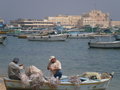 Fishermen and Qaitbay Fort