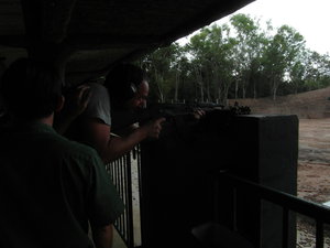Shooting an AK47!
