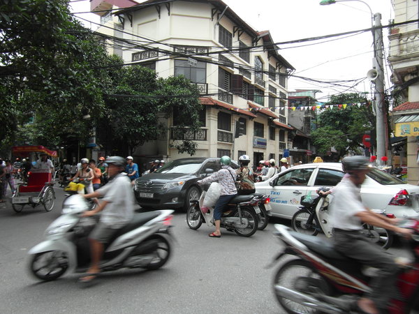 Hanoi Old Quarter Traffic