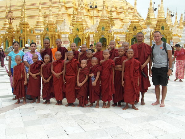 With Buddhist Monks