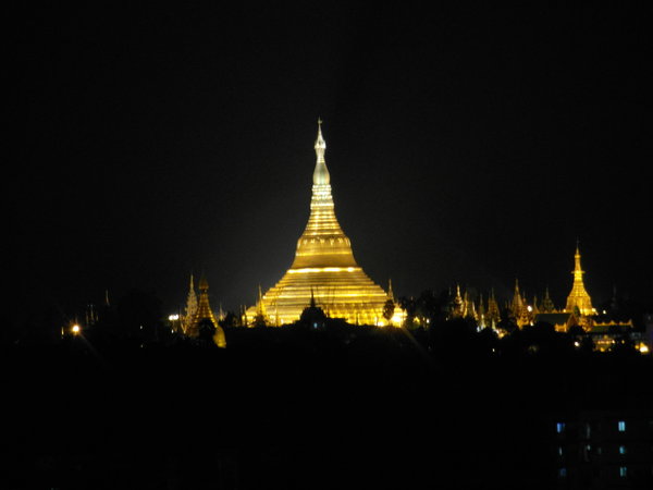 Shwedagon Pagoda by Night