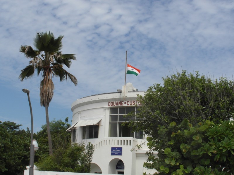Flag at half-mast in Pondicherry