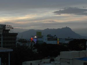 Sunset over the Nilgiri Hills