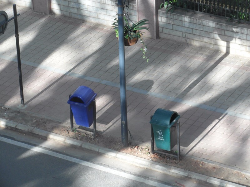 The Only Street Litter Bins I have seen in India!