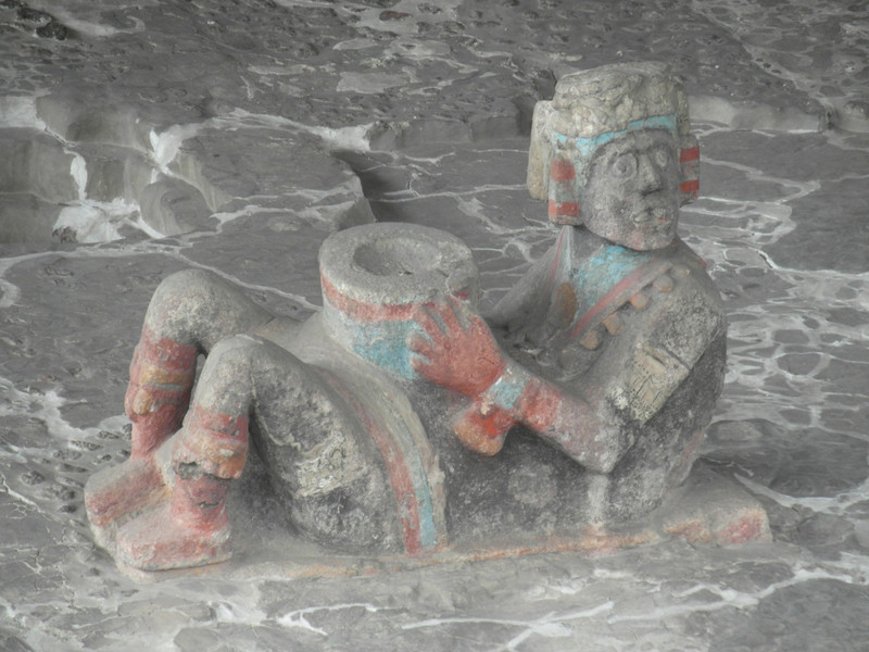 Chacmool Statue, Templo Mayor Aztec Ruins