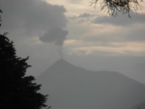 Fuego Volcan Erupting