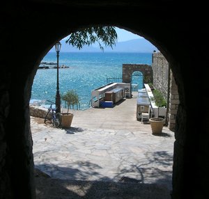 Looking through an arch in Nafplio. The most beautiful picture of the day!!!