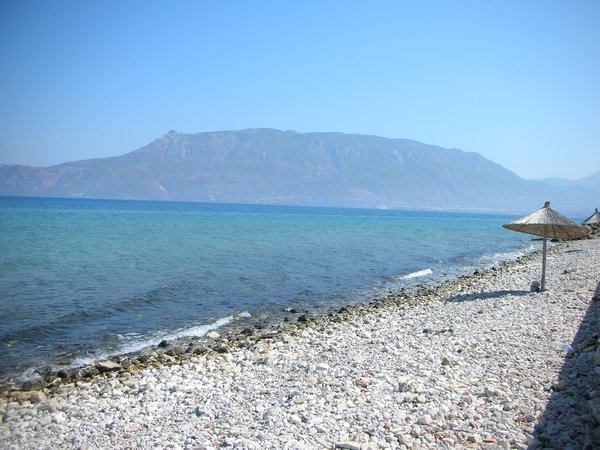 Beach in Corinth