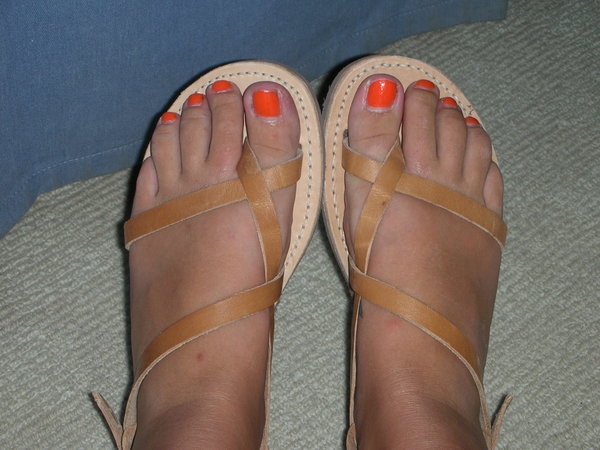 1st pair of sandals