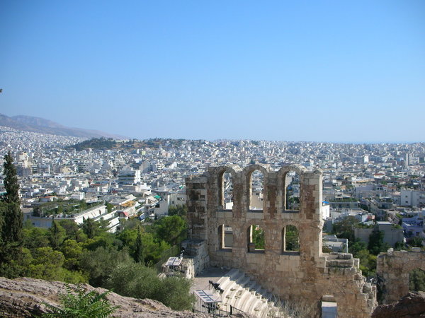 View from the Theater of Dionysus