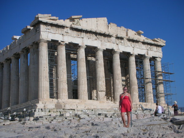 Me in front of the Parthenon