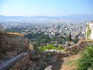 View as we climbed back down to the Agora (ancient market)