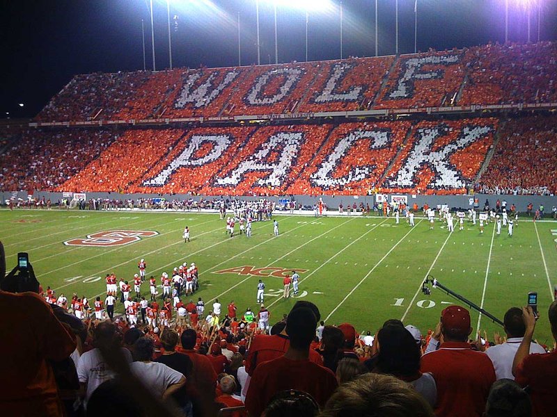 Wolfpack pride!!! They beat GA Tech last night so they are now 4-0. Should be nationally ranked now!!!! Amazing.