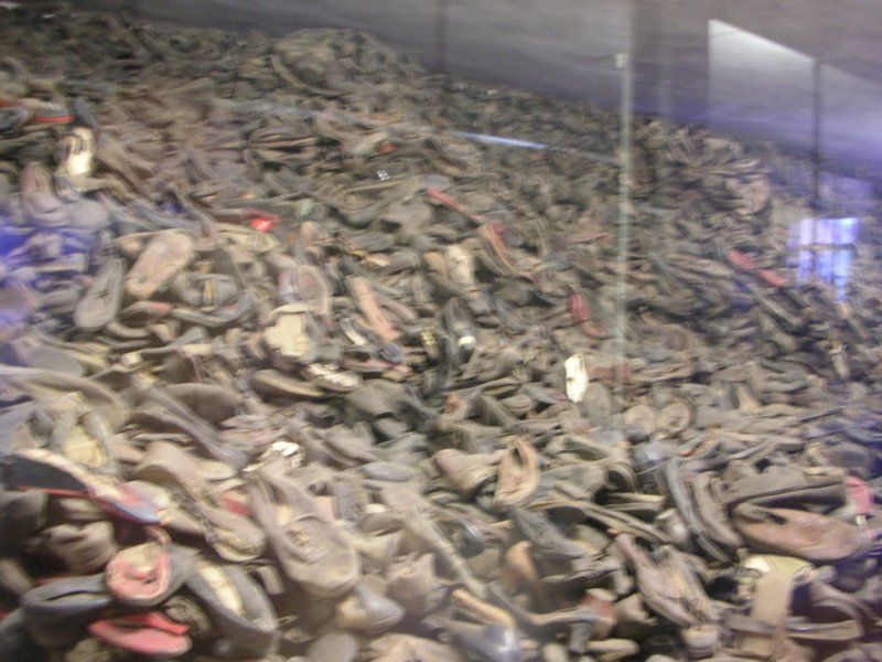 This picture doesn't come close to showing just how many shoes were in that display case. 