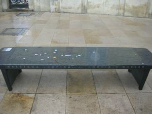Chopin bench (you could press a button and it played piano music)