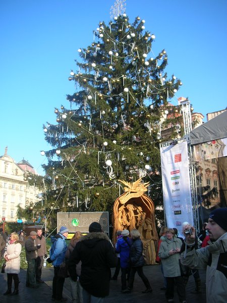 Main Christmas tree in the Old Town Square