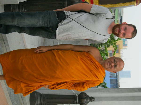Justin and his Monk Friend