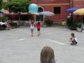 Kids playing in the square