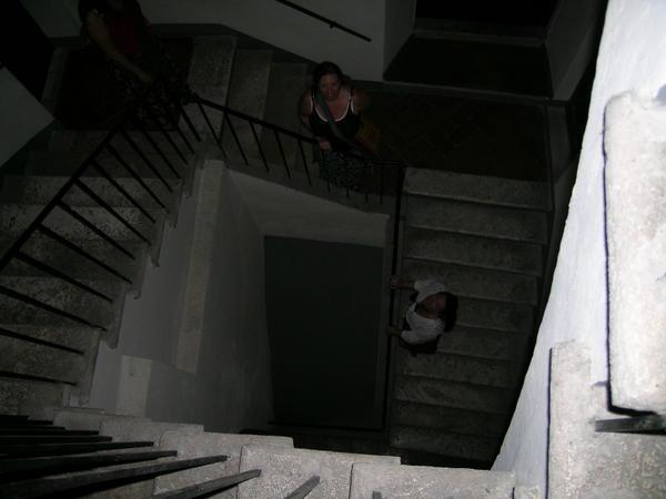 Siena - walking the stairs