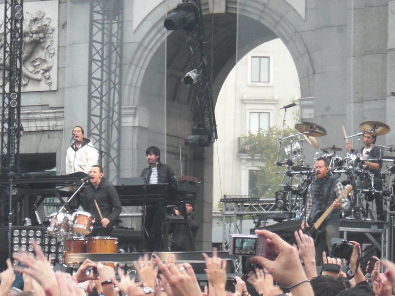 Linkin Park during sound check
