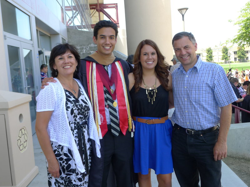 The family at my graduation