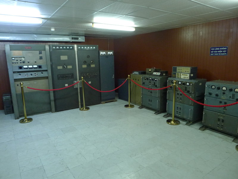 Radio equipment in the bunkers of the palace 