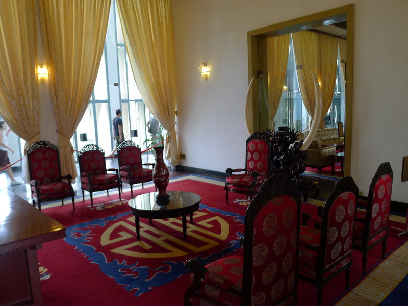 Reception room for dignitaries and heads of state