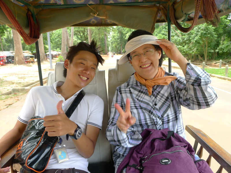 My Angkor Wat traveling companions 