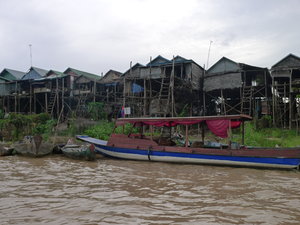 Stilt houses along the river