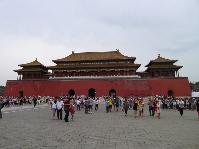 Inside the main gate at the forbidden city