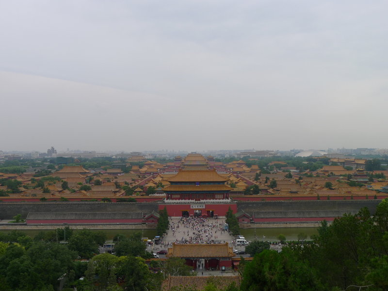 Looking at the forbidden city from up high