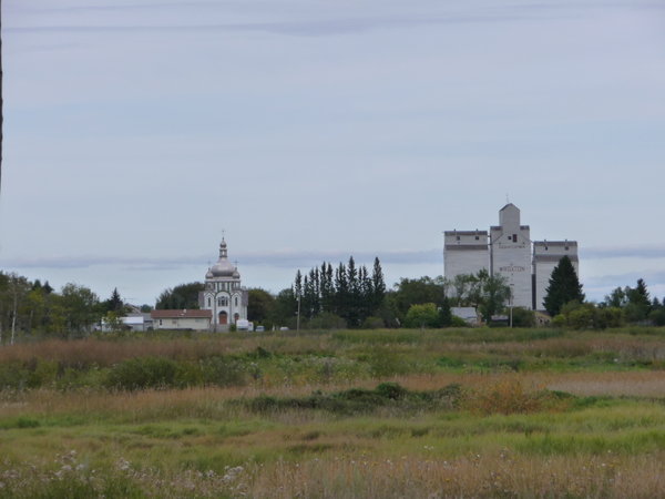 Ukrainian Church & grain silos