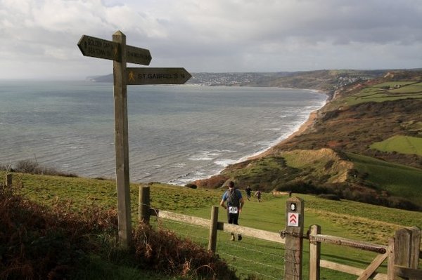 Dorset run - steep descent