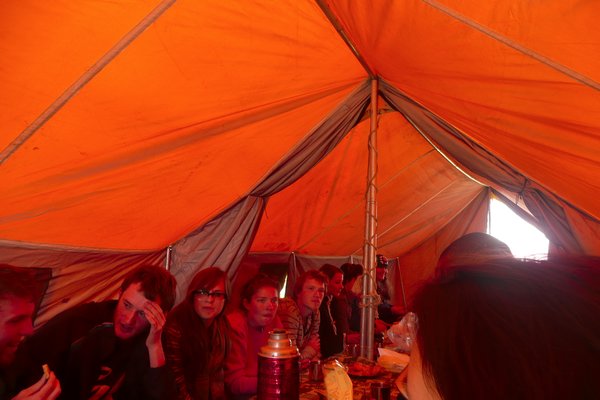 The dining tent