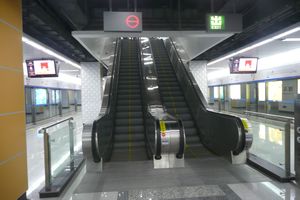 the escalators