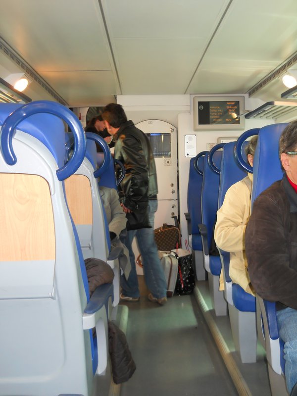 On the train from Rome to Civitavecchia