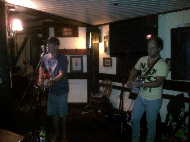 Adam and Zach singing up a storm at the Duke