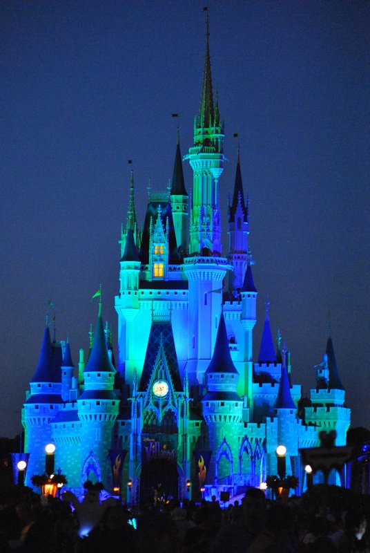 The famous Castle at night