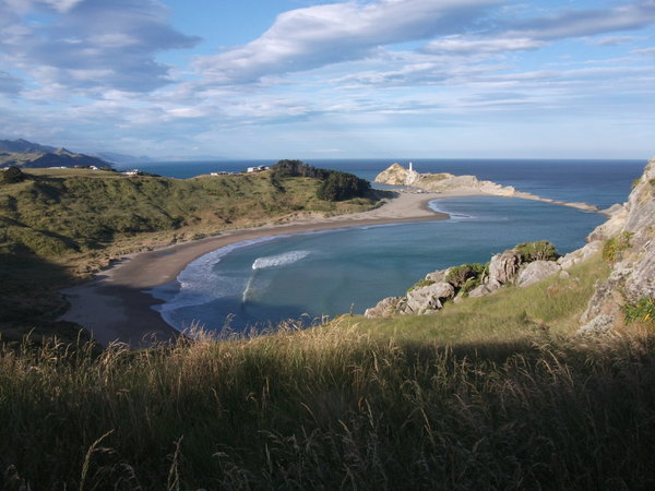 A view of the lagoon and castlepoint
