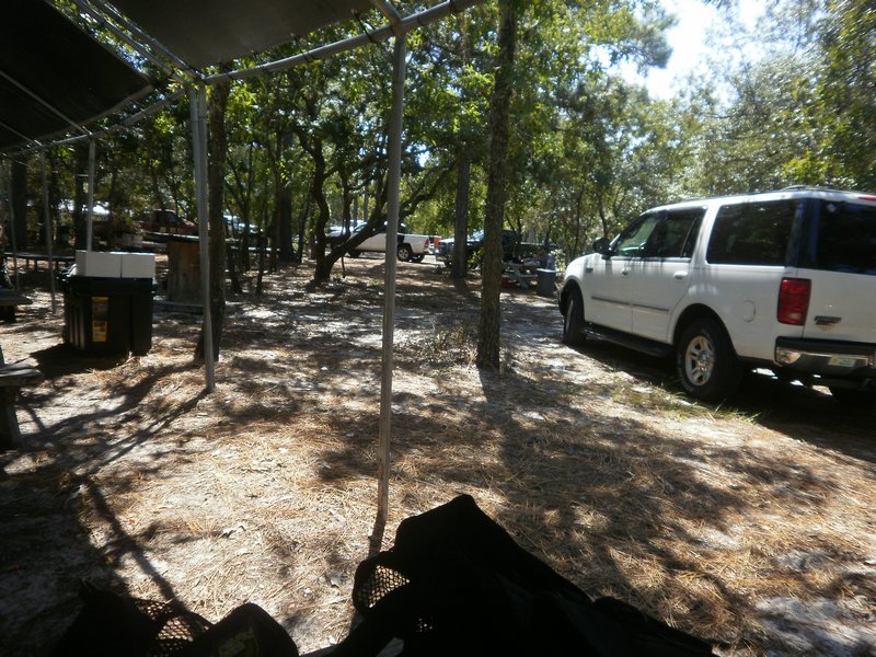 The camping area.